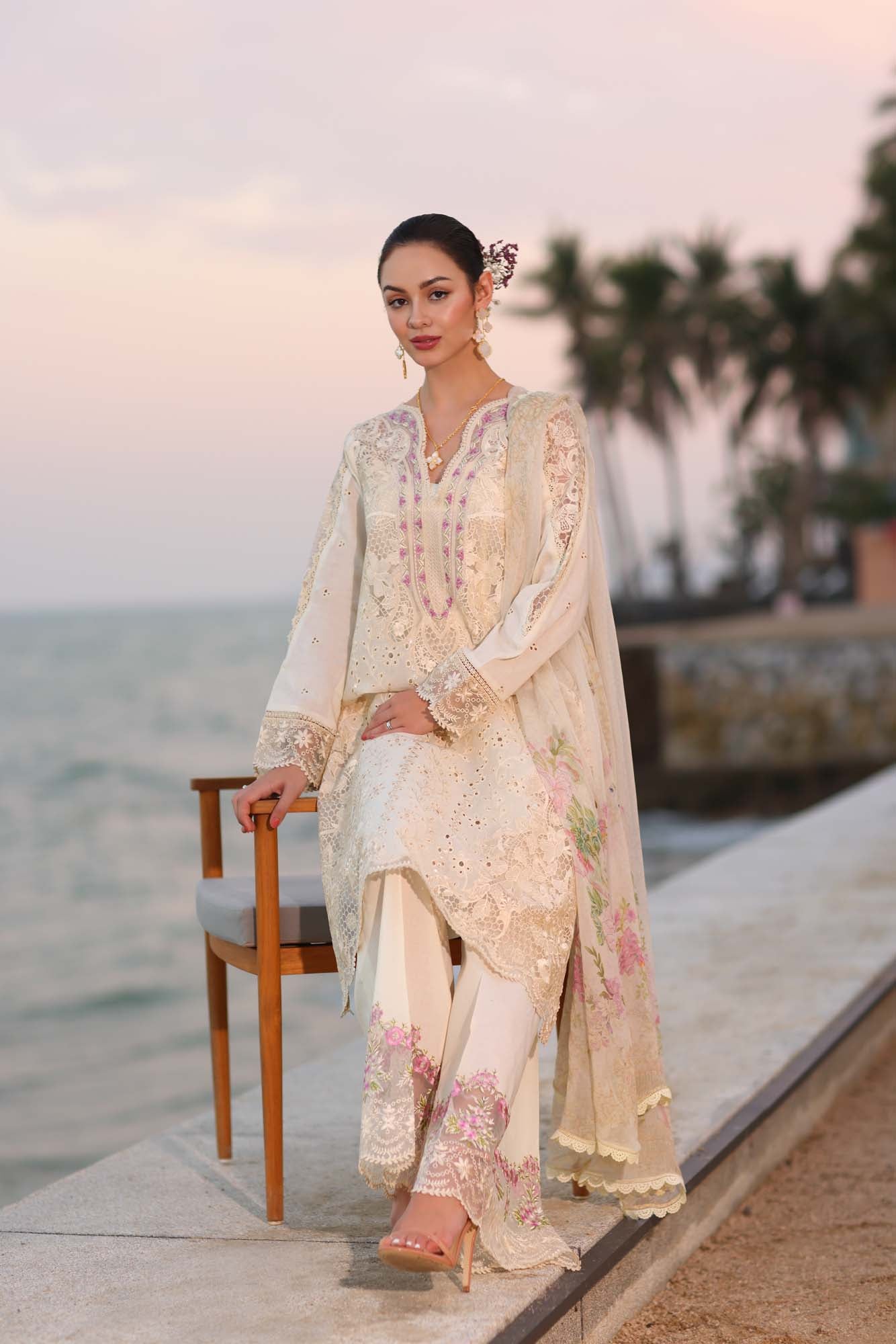 Noor By Sadia Asad Eid Laserkari Unstitched Collection 2025| D3-A