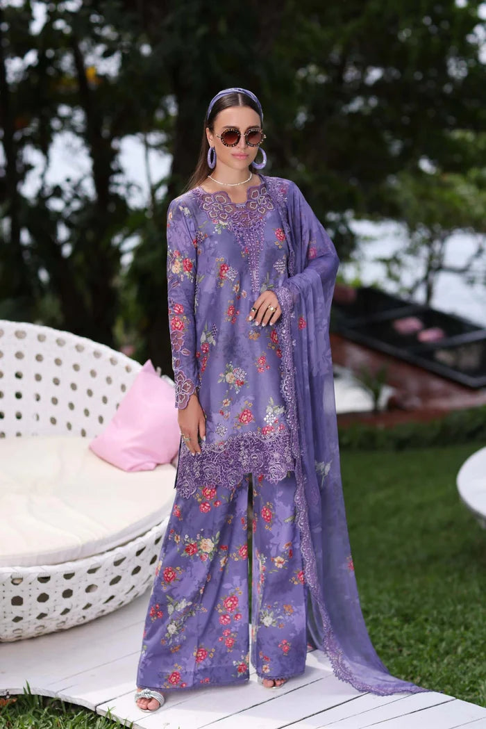 Saadia Asad Noor Luxe Printkari Lawn – D4-B