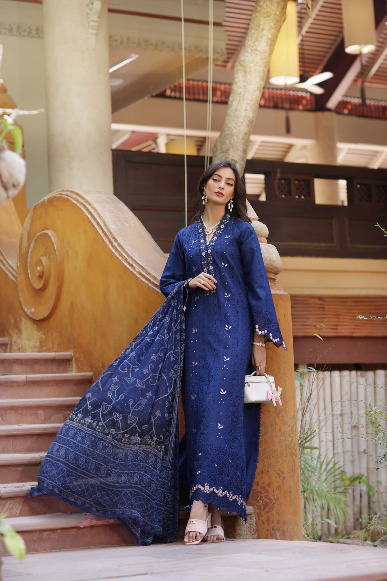 Noor By Sadia Asad Eid Laserkari Unstitched Collection 2025| D5-B