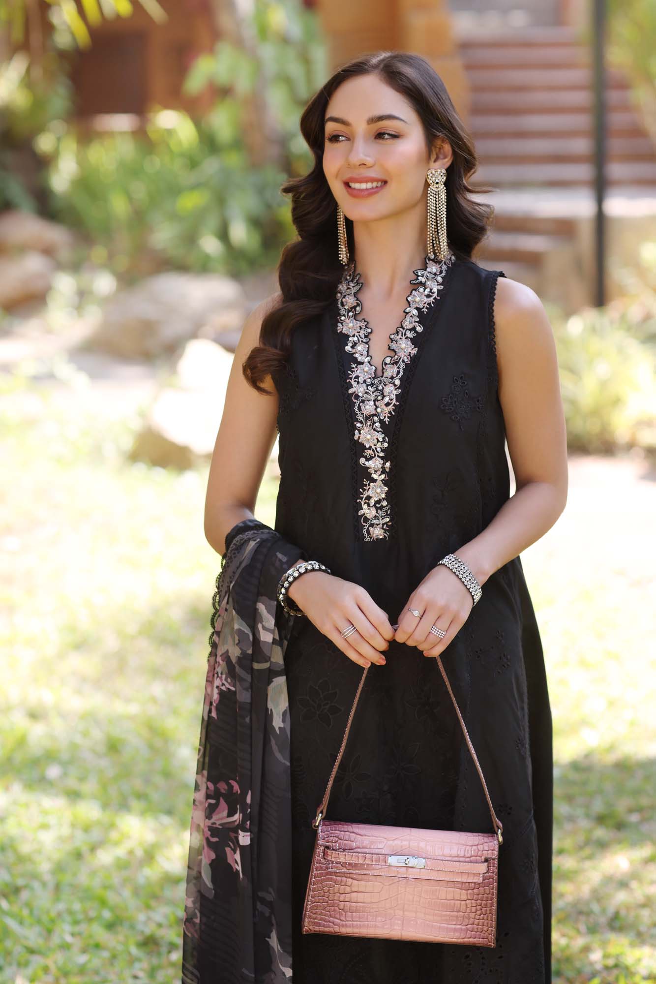 Noor By Sadia Asad Eid Laserkari Unstitched Collection 2025| D6-A