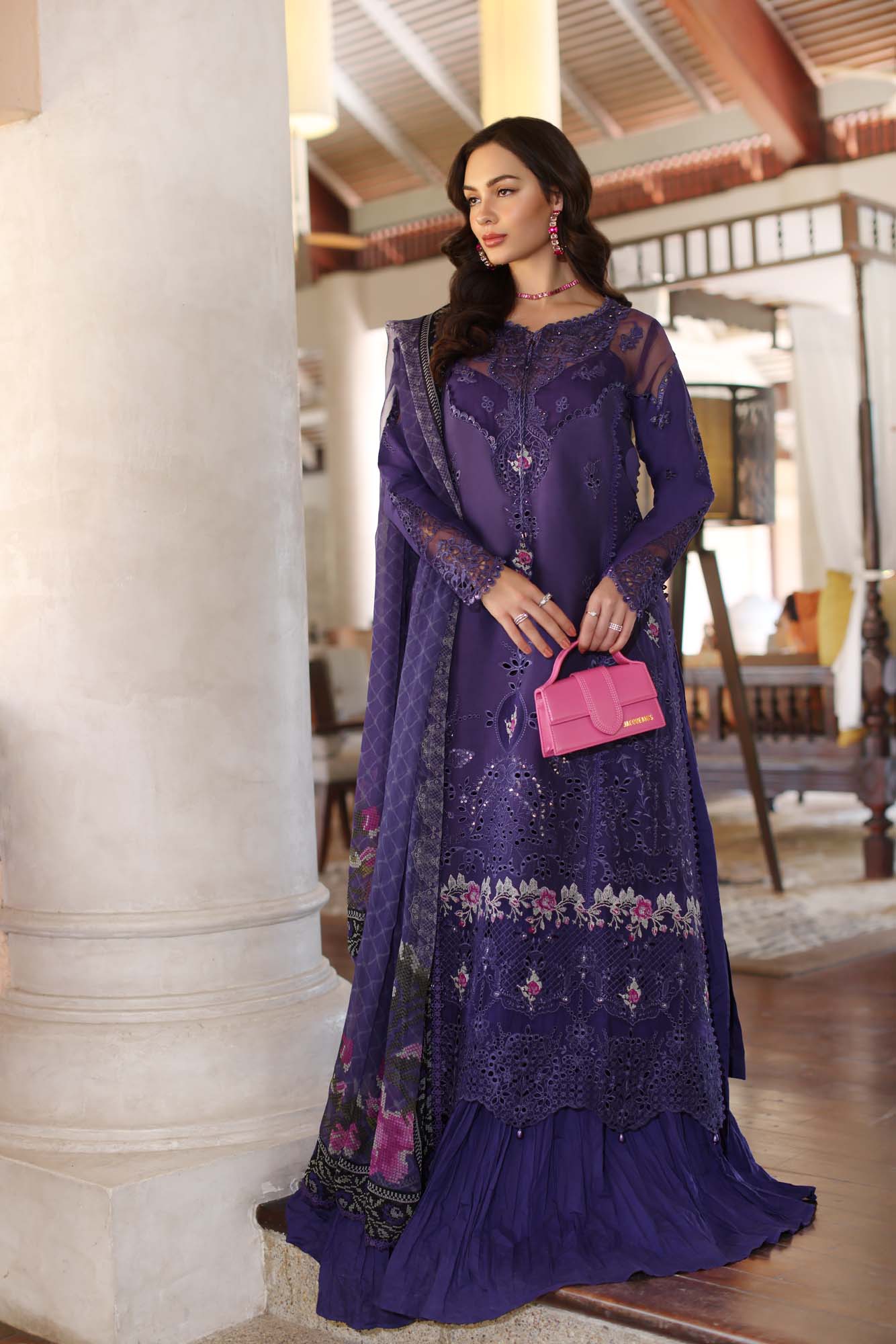 Noor By Sadia Asad Eid Laserkari Unstitched Collection 2025| D4-B