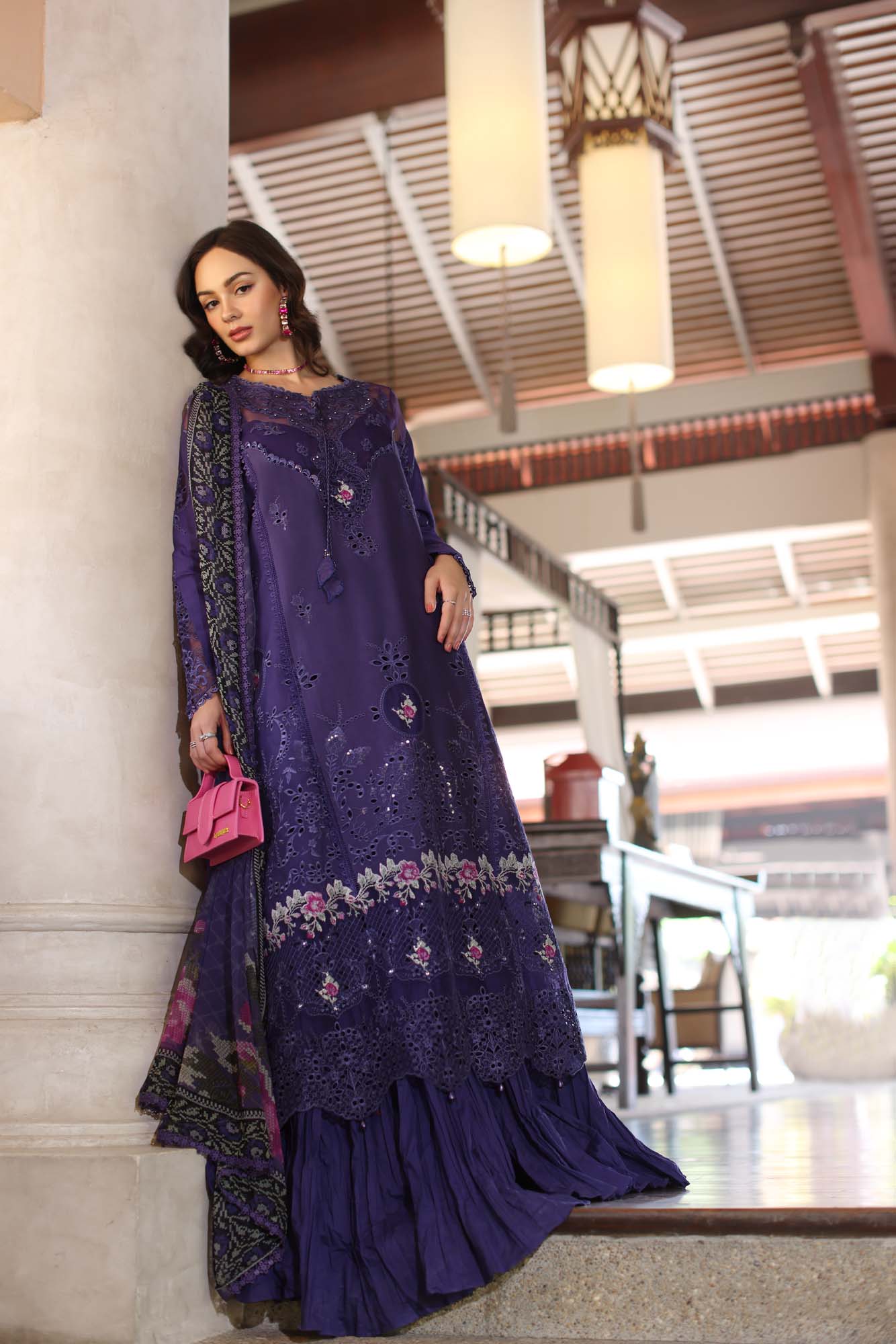 Noor By Sadia Asad Eid Laserkari Unstitched Collection 2025| D4-B