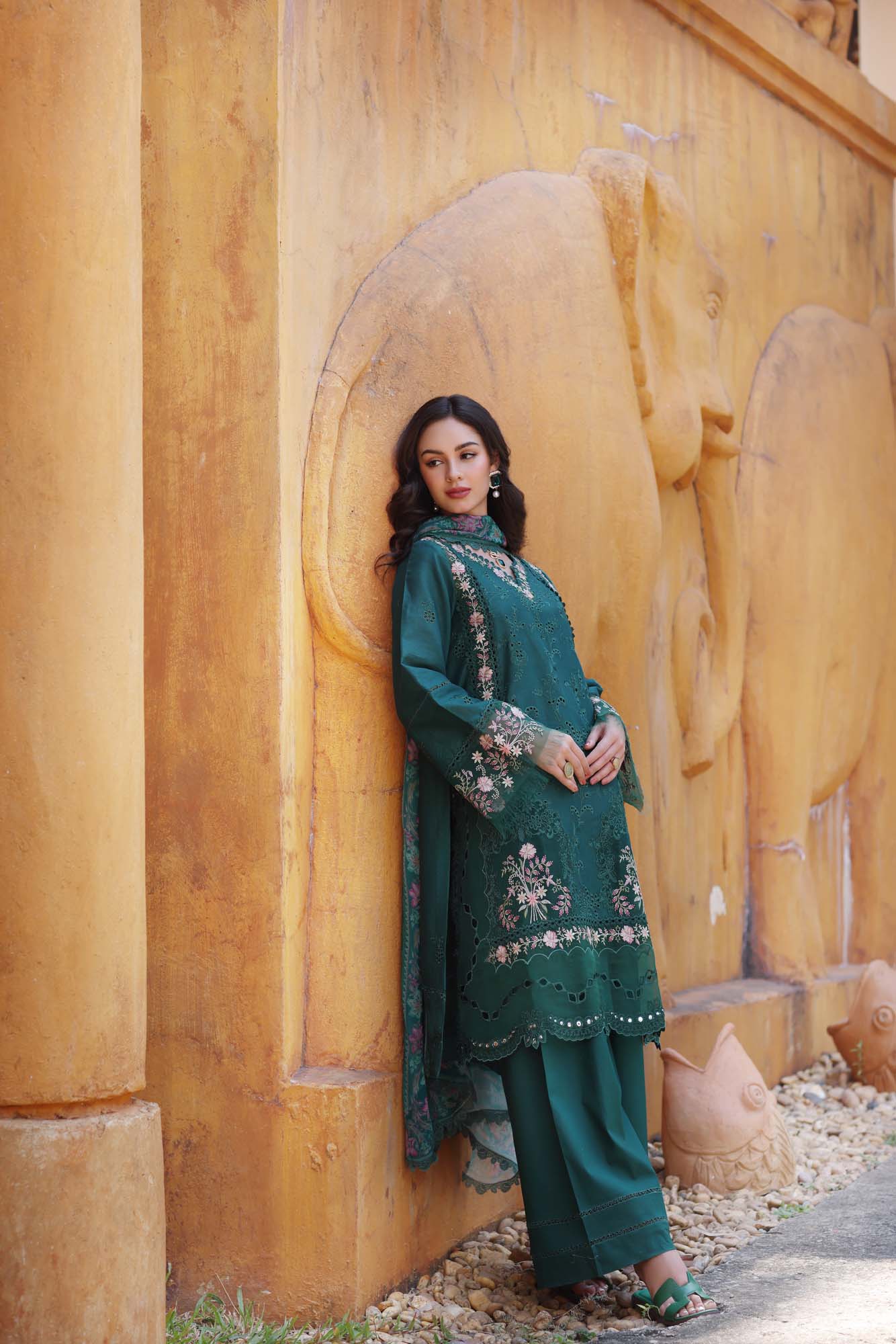 Noor By Sadia Asad Eid Laserkari Unstitched Collection 2025| D10-A