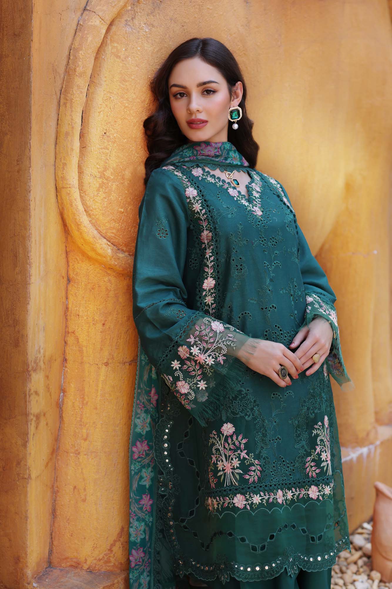 Noor By Sadia Asad Eid Laserkari Unstitched Collection 2025| D10-A