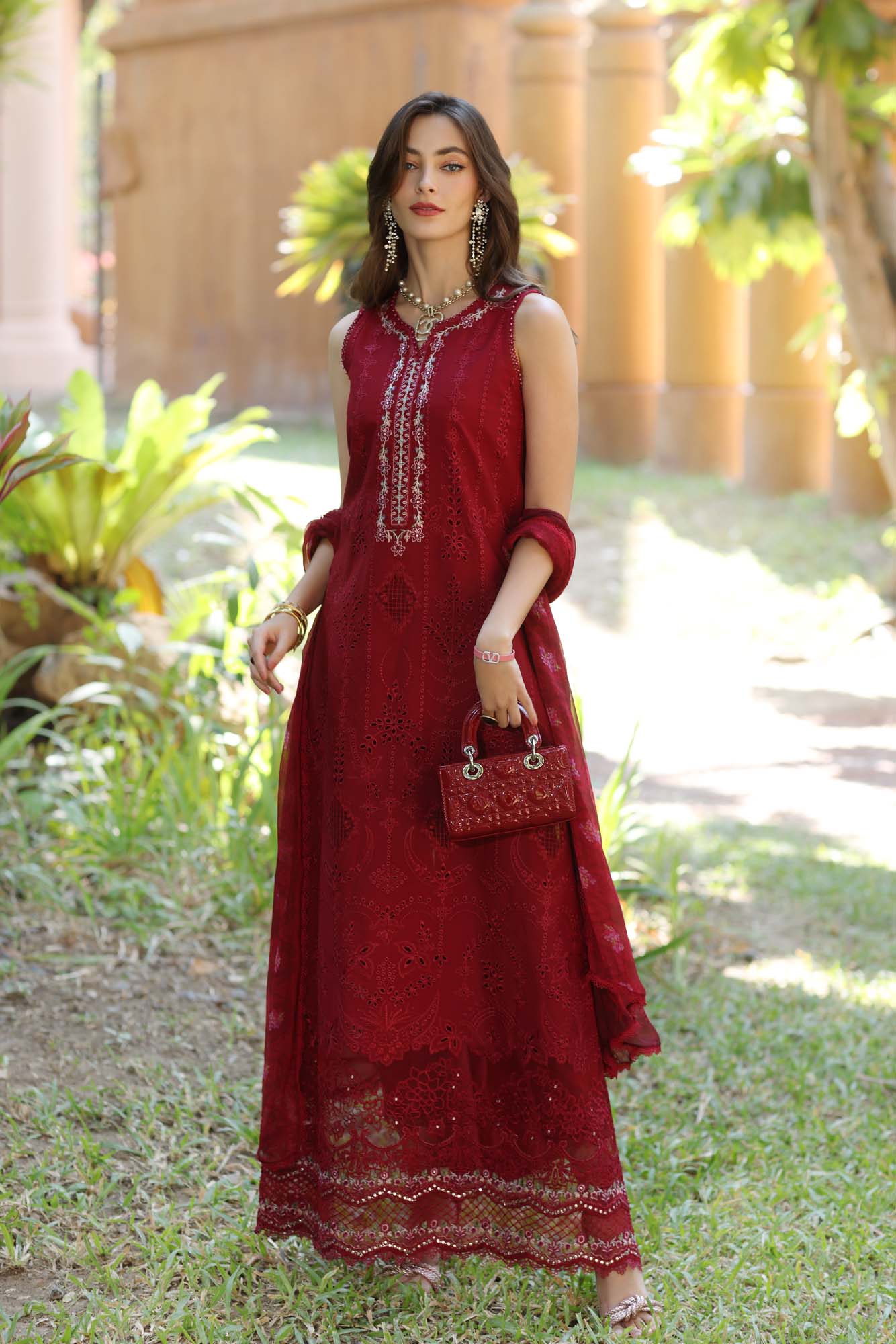 Noor By Sadia Asad Eid Laserkari Unstitched Collection 2025| D7-A