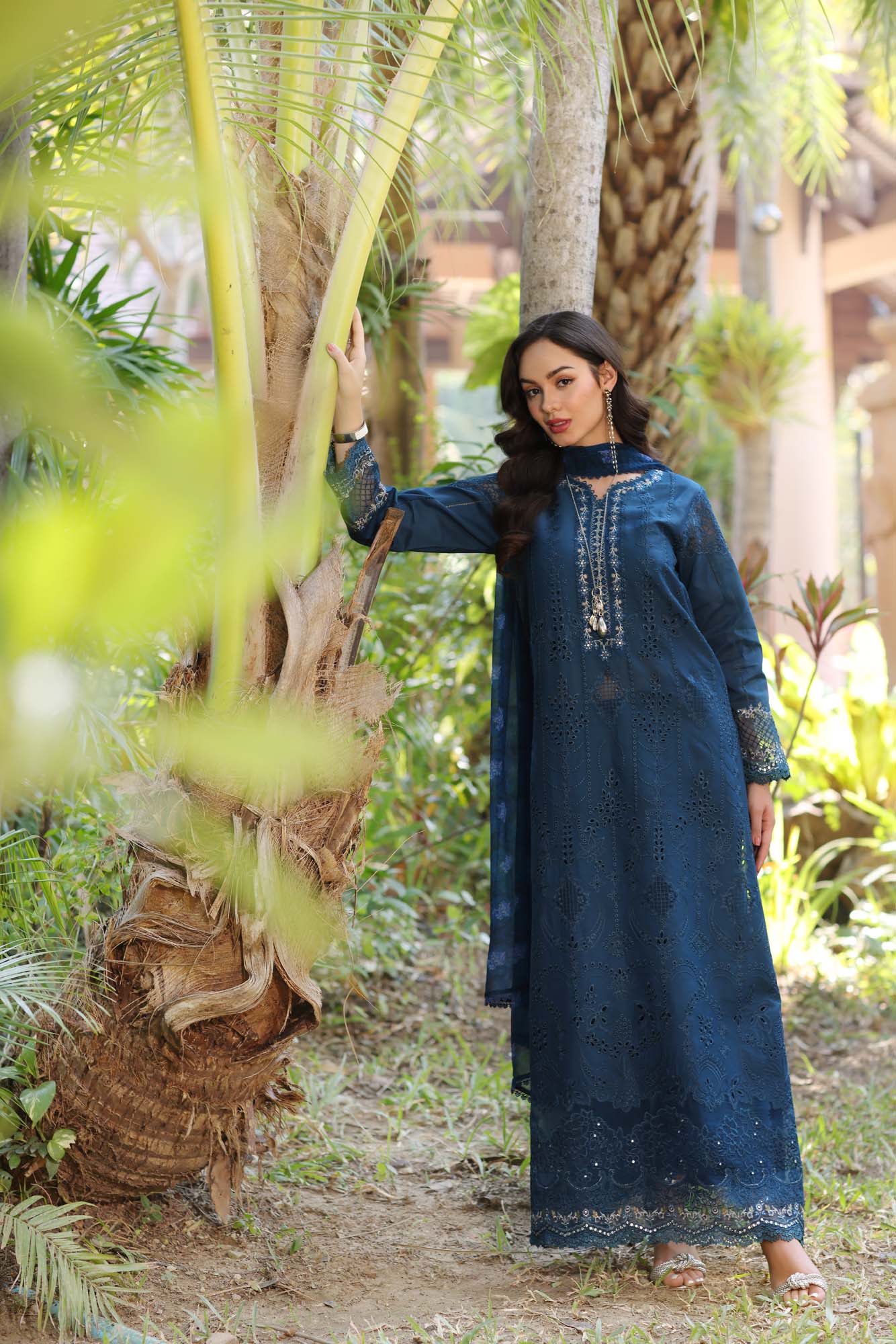 Noor By Sadia Asad Eid Laserkari Unstitched Collection 2025| D7-B