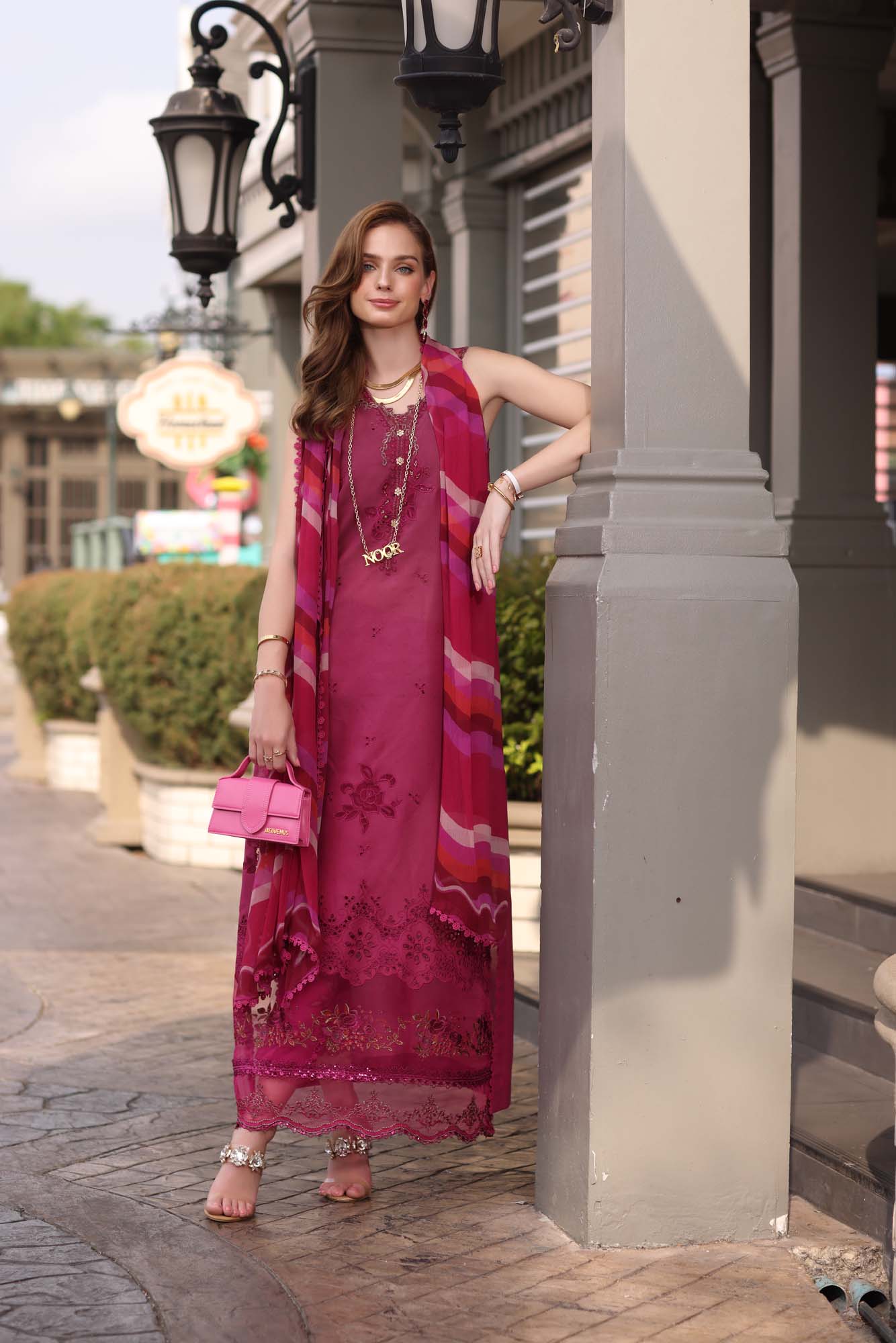 Noor by Sadia Chickenkari Eid Edit 2025 |D9- Fusia Ombre