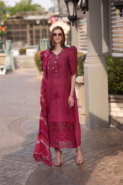 Noor by Sadia Chickenkari Eid Edit 2025 |D9- Fusia Ombre