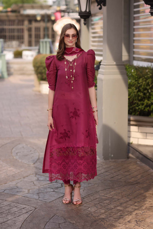 Noor by Sadia Chickenkari Eid Edit 2025 |D9- Fusia Ombre