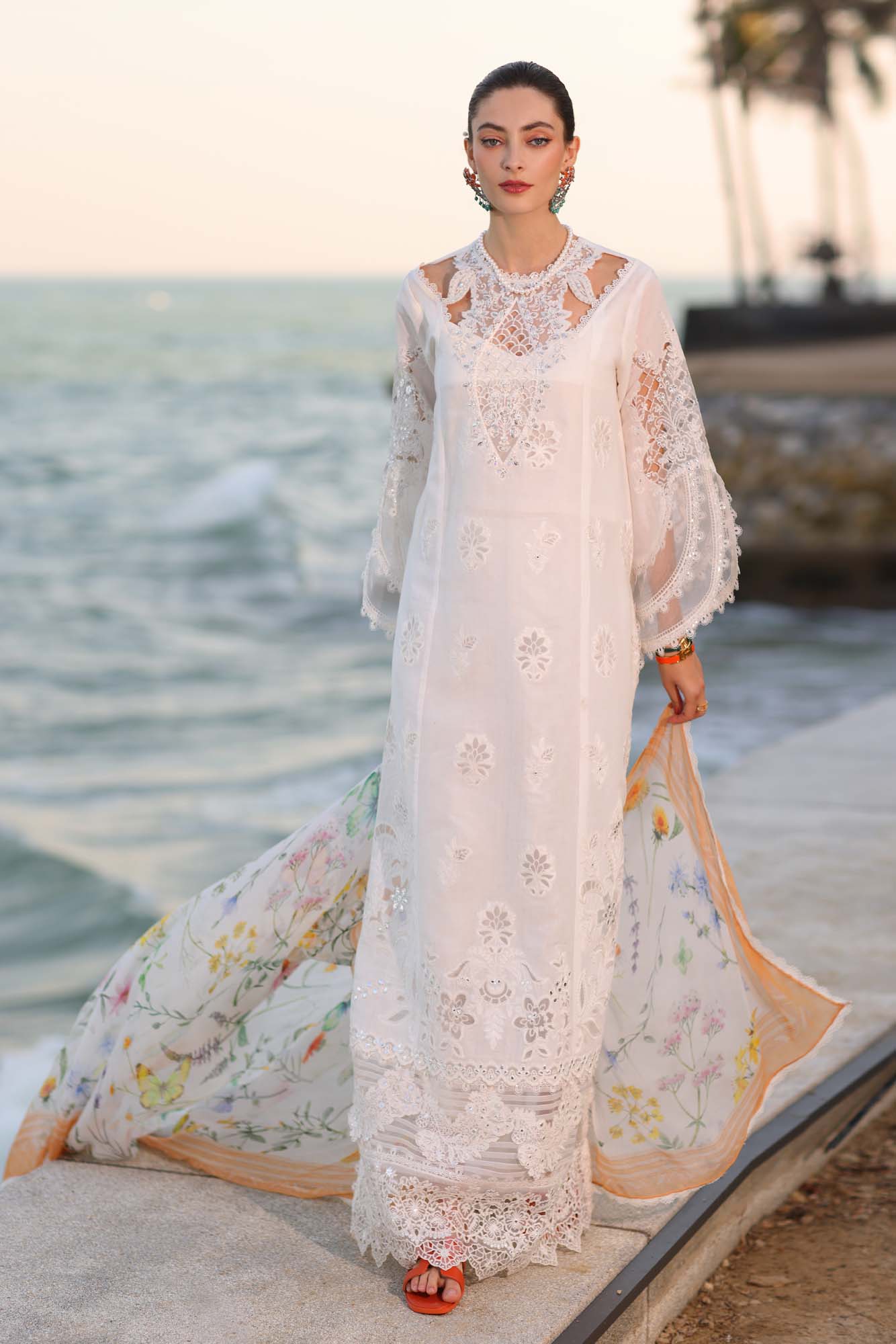 Noor By Sadia Asad Eid Laserkari Unstitched Collection 2025| D9-B