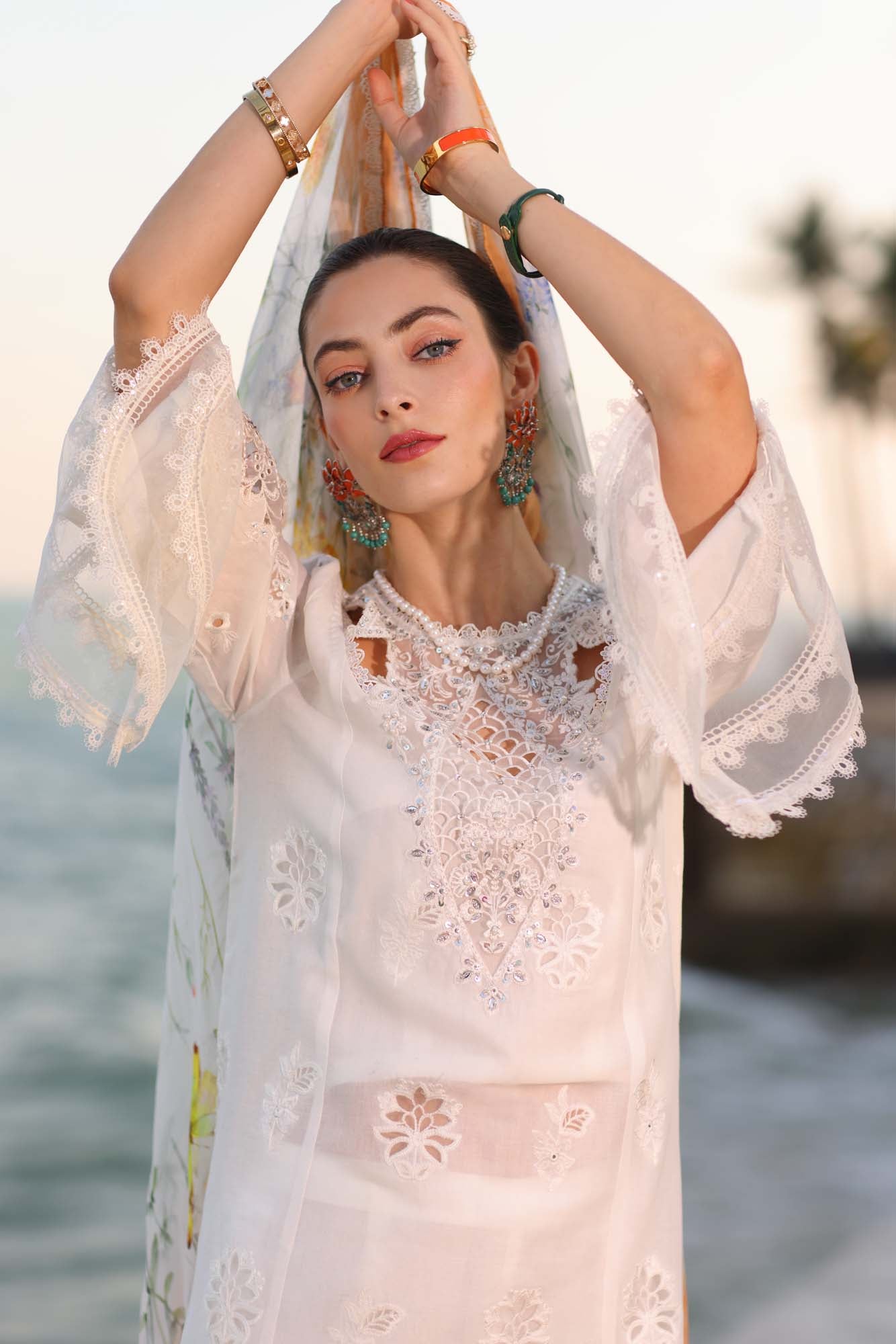 Noor By Sadia Asad Eid Laserkari Unstitched Collection 2025| D9-B