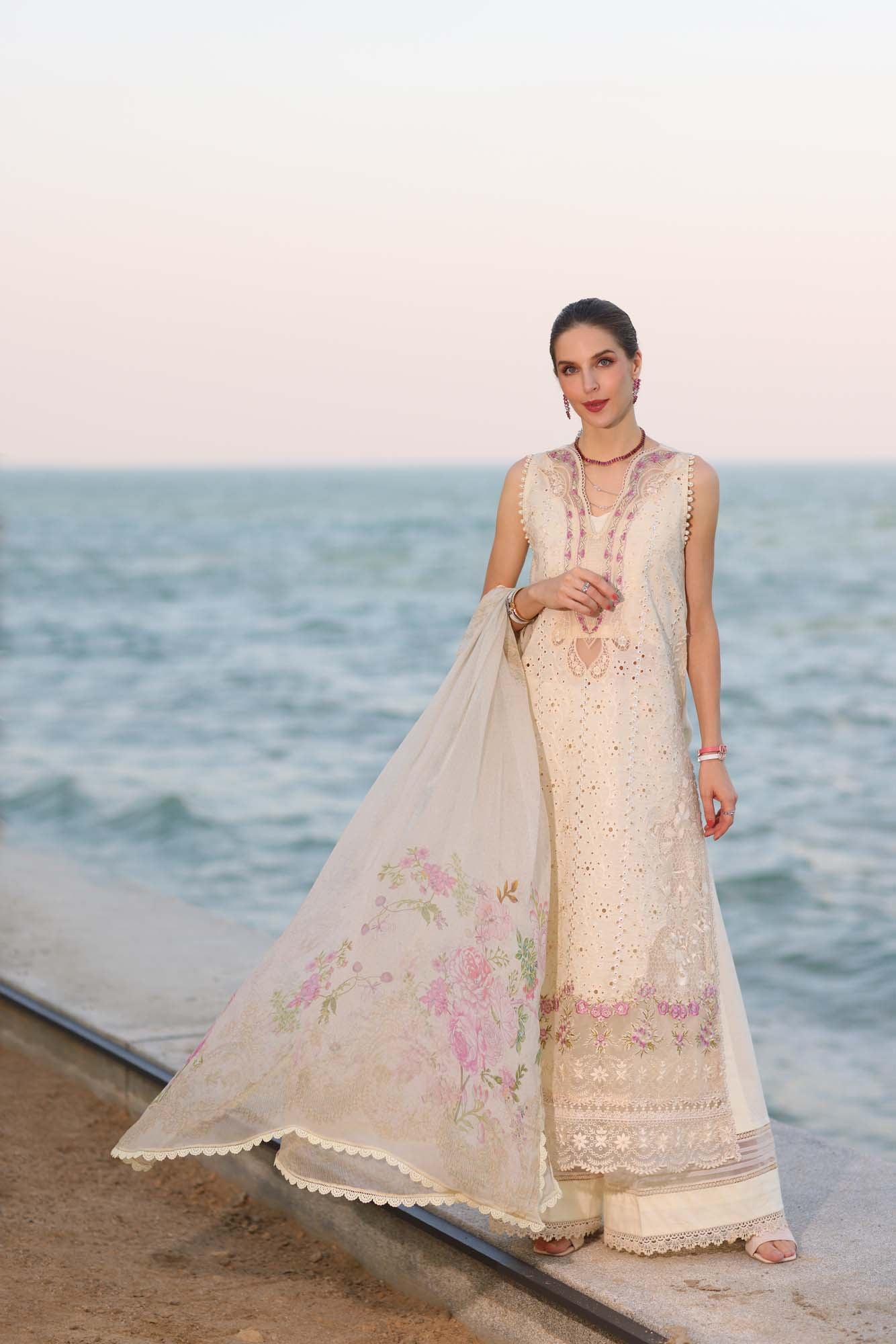Noor By Sadia Asad Eid Laserkari Unstitched Collection 2025| D3-A