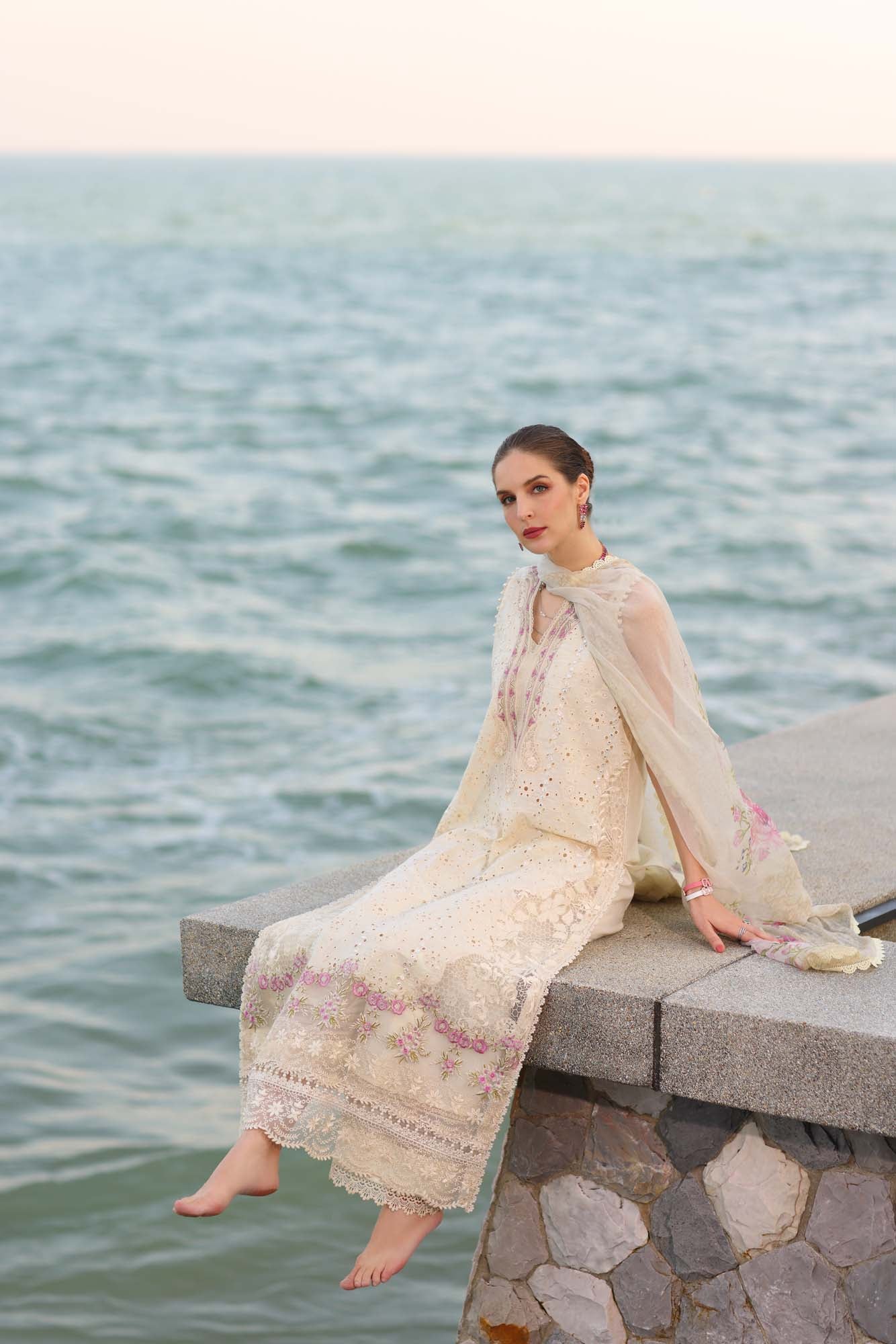 Noor By Sadia Asad Eid Laserkari Unstitched Collection 2025| D3-A