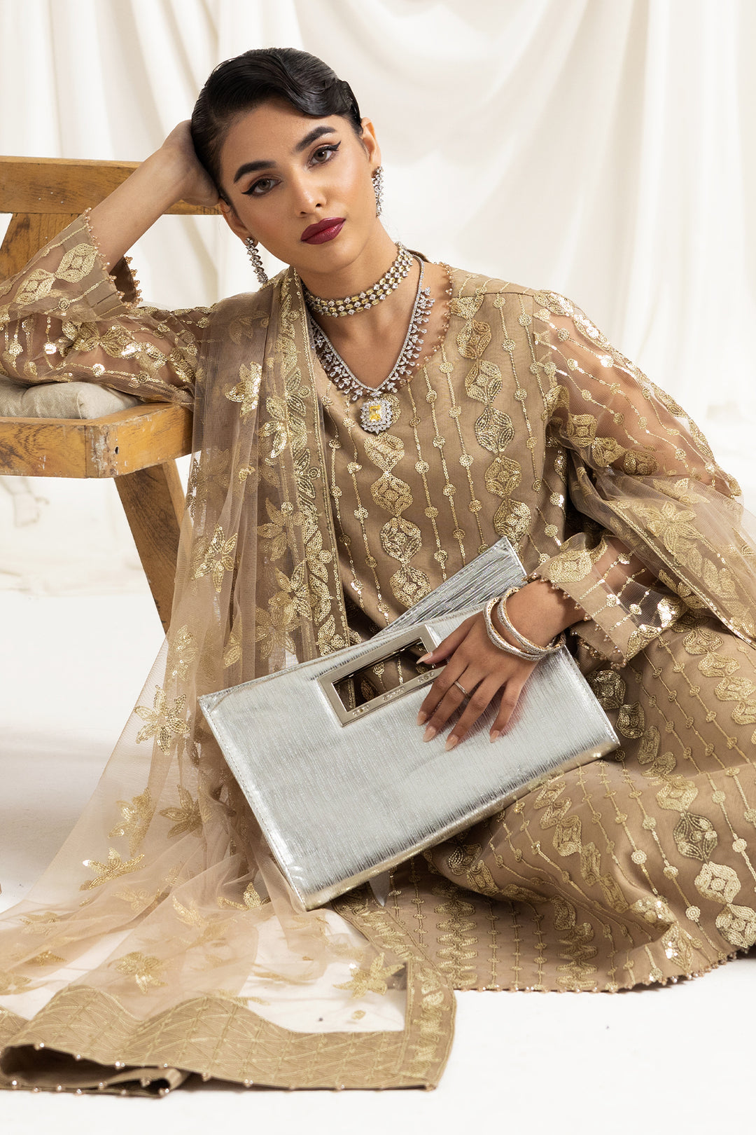 Dua Festive Collection Embroidered By Alizeh 2023 | 01B Aireen - Mirha Fashion