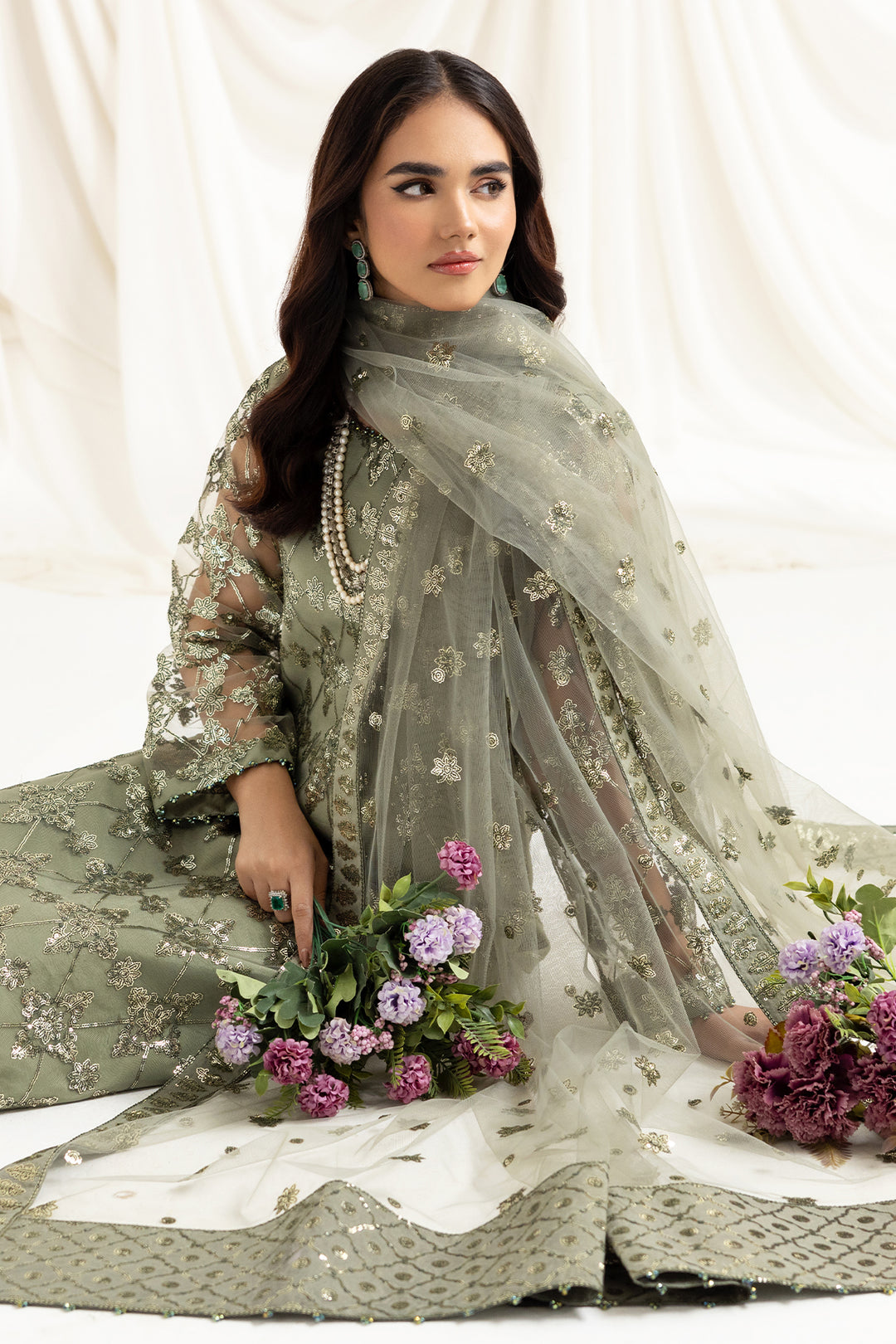 Dua Festive Collection Embroidered By Alizeh 2023 | 02B Alara - Mirha Fashion