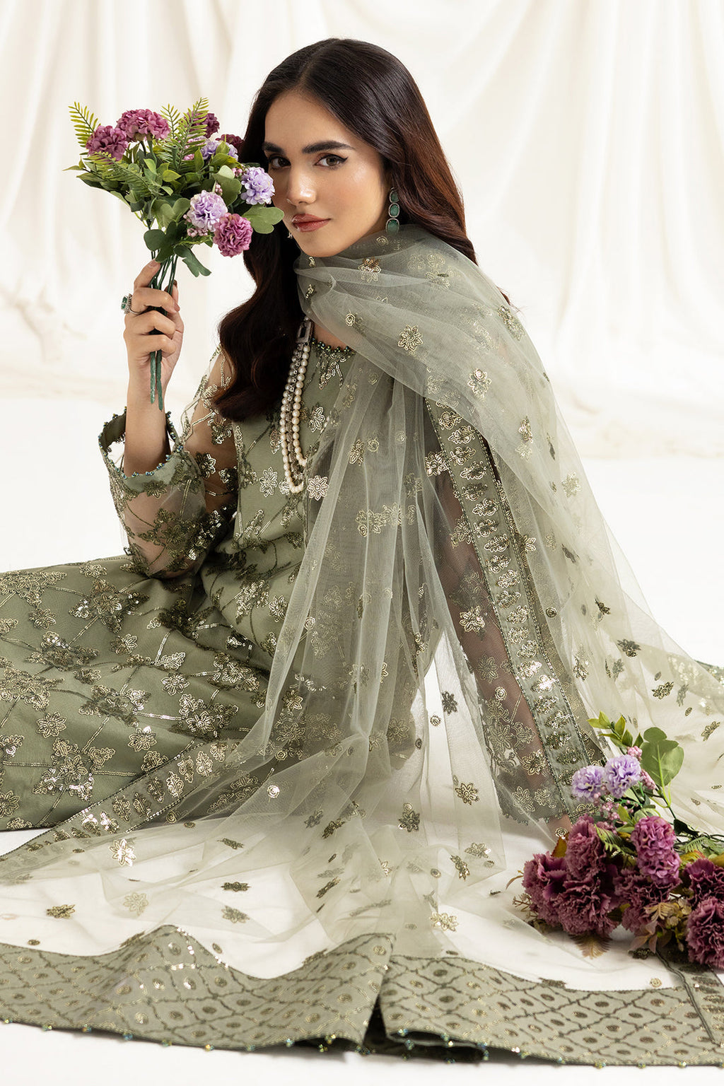 Dua Festive Collection Embroidered By Alizeh 2023 | 02B Alara - Mirha Fashion