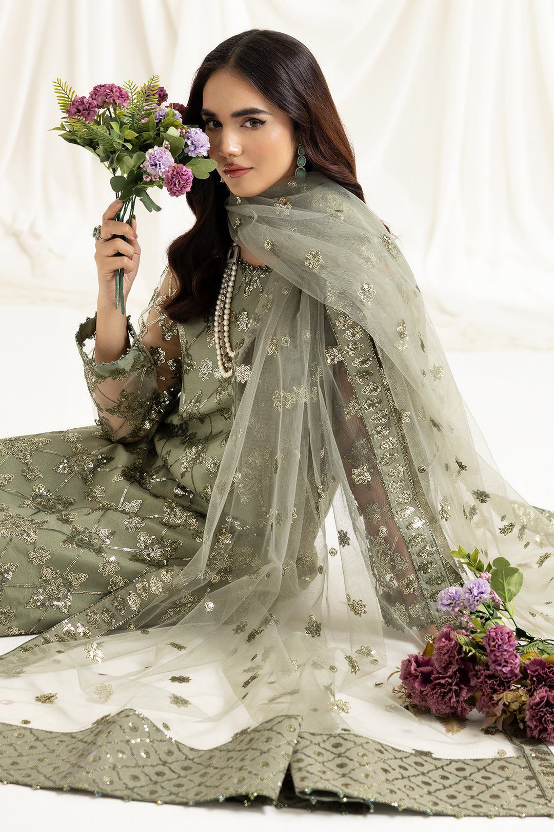 Dua Festive Collection Embroidered By Alizeh 2023 | 02B Alara - Mirha Fashion