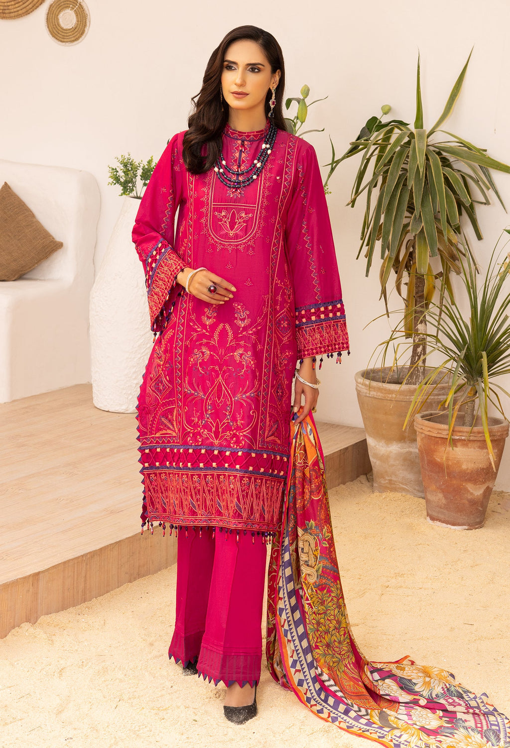 Adan's Libas Unstitched Lawn 2023 | Muzayyan