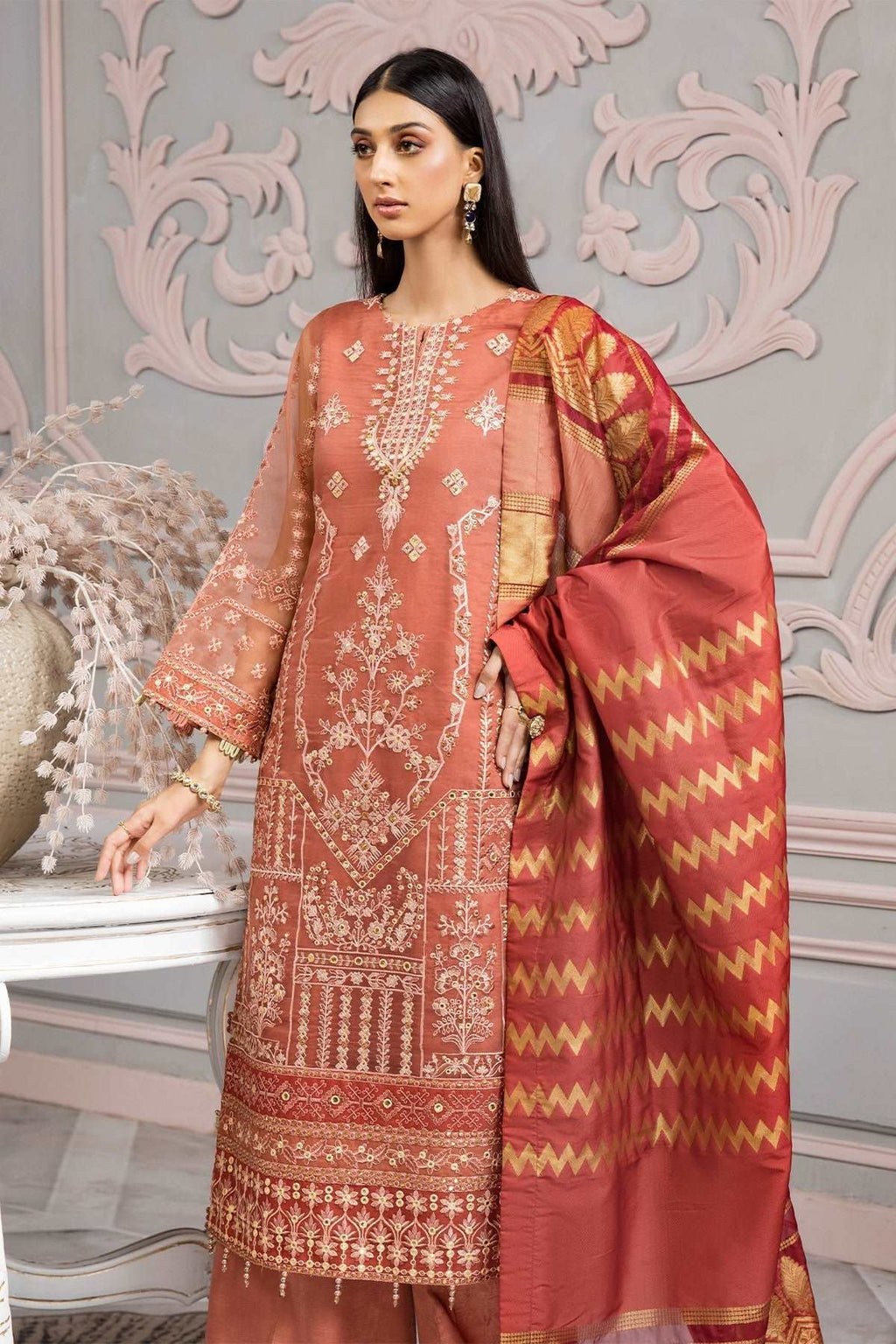 Alizeh Vasl-e-Miras Luxury Festive Formal Collection – Naranj
