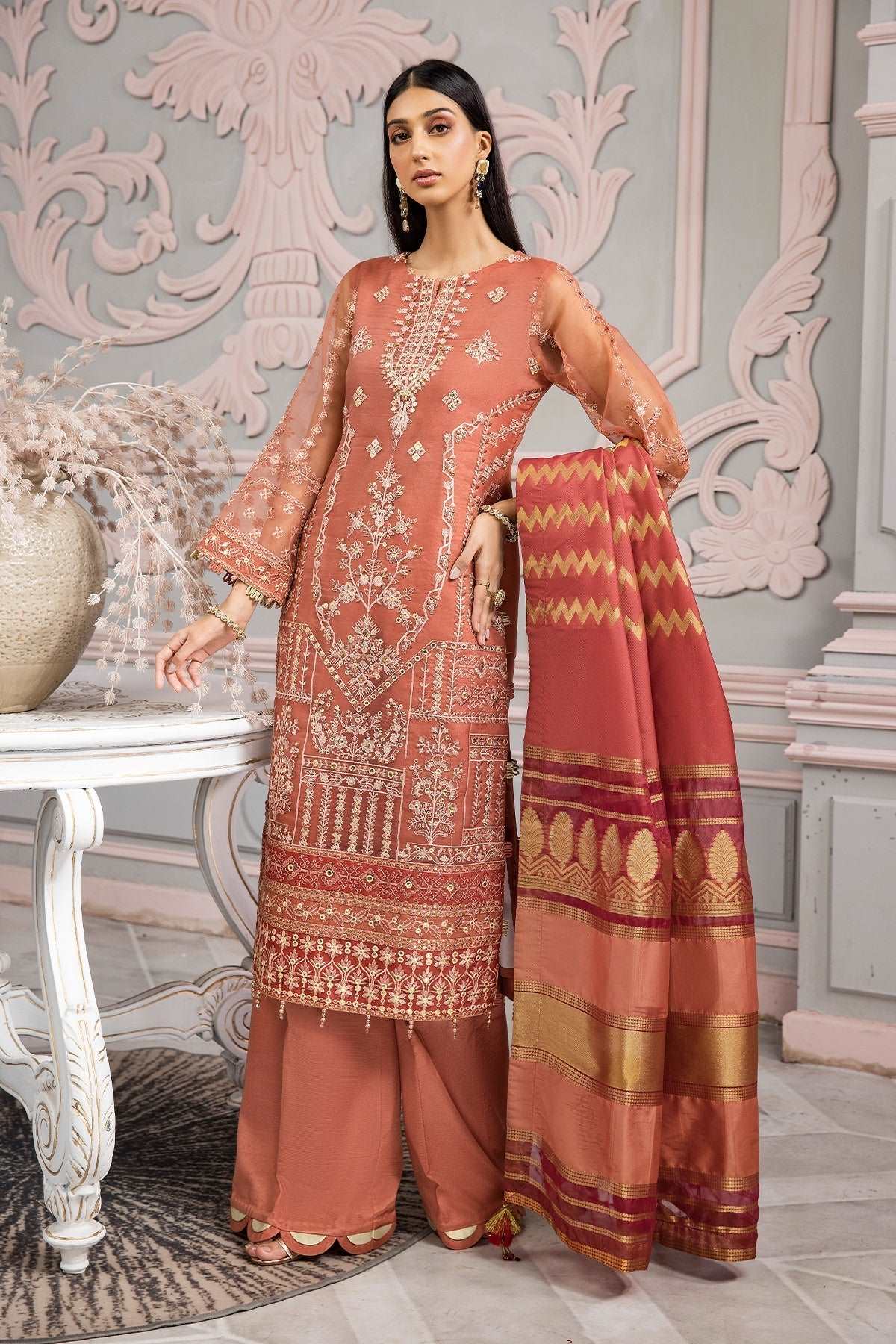 Alizeh Vasl-e-Miras Luxury Festive Formal Collection – Naranj