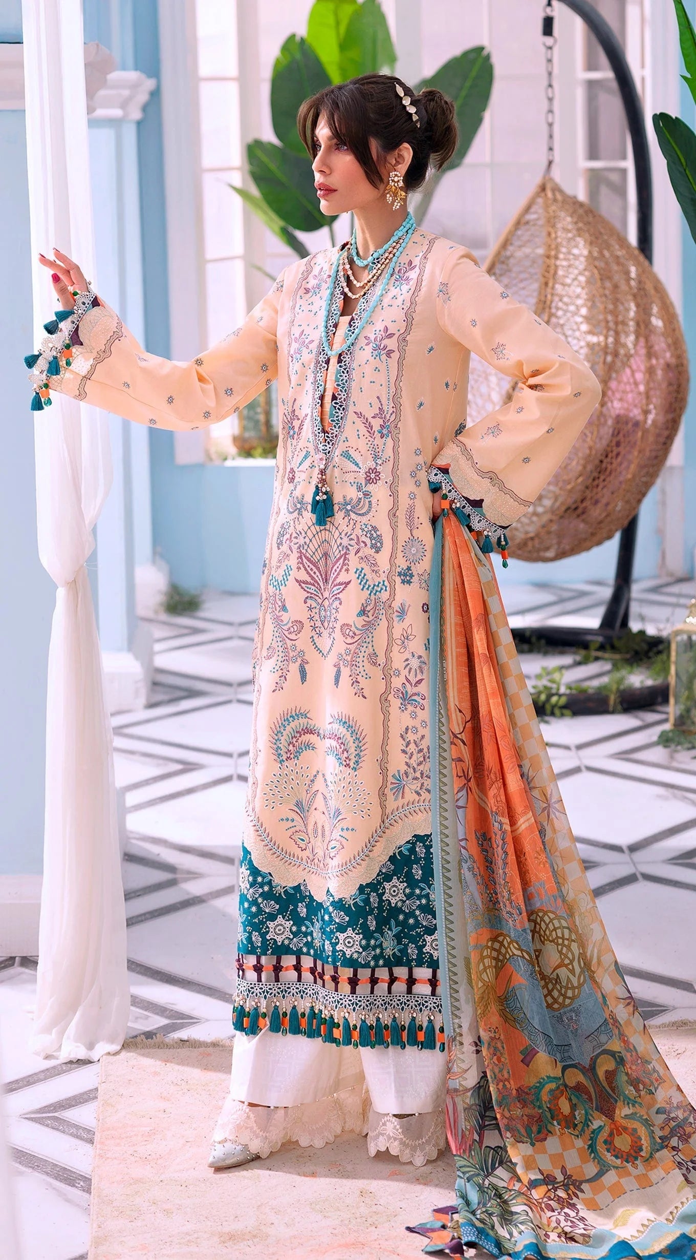 Anaya By Kiran Chaudhry Afsana Luxury Festive Lawn | Natasha - Mirha Fashion