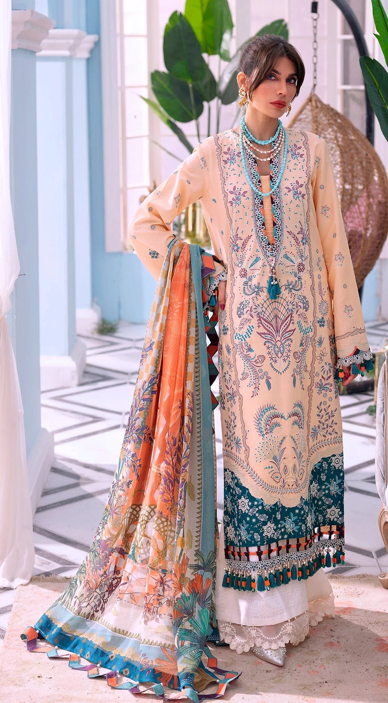 Anaya By Kiran Chaudhry Afsana Luxury Festive Lawn | Natasha - Mirha Fashion