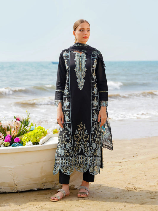 Aabyaan Saagar Luxury Festive Lawn Collection 2024 | Ayzel - Mirha Fashion