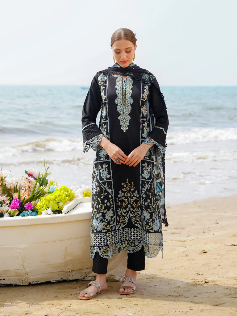 Aabyaan Saagar Luxury Festive Lawn Collection 2024 | Ayzel - Mirha Fashion
