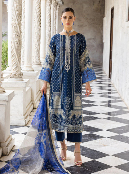 Tahra By Zainab Chottani Lawn Collection 2023 | Celestial Bliss | 9B