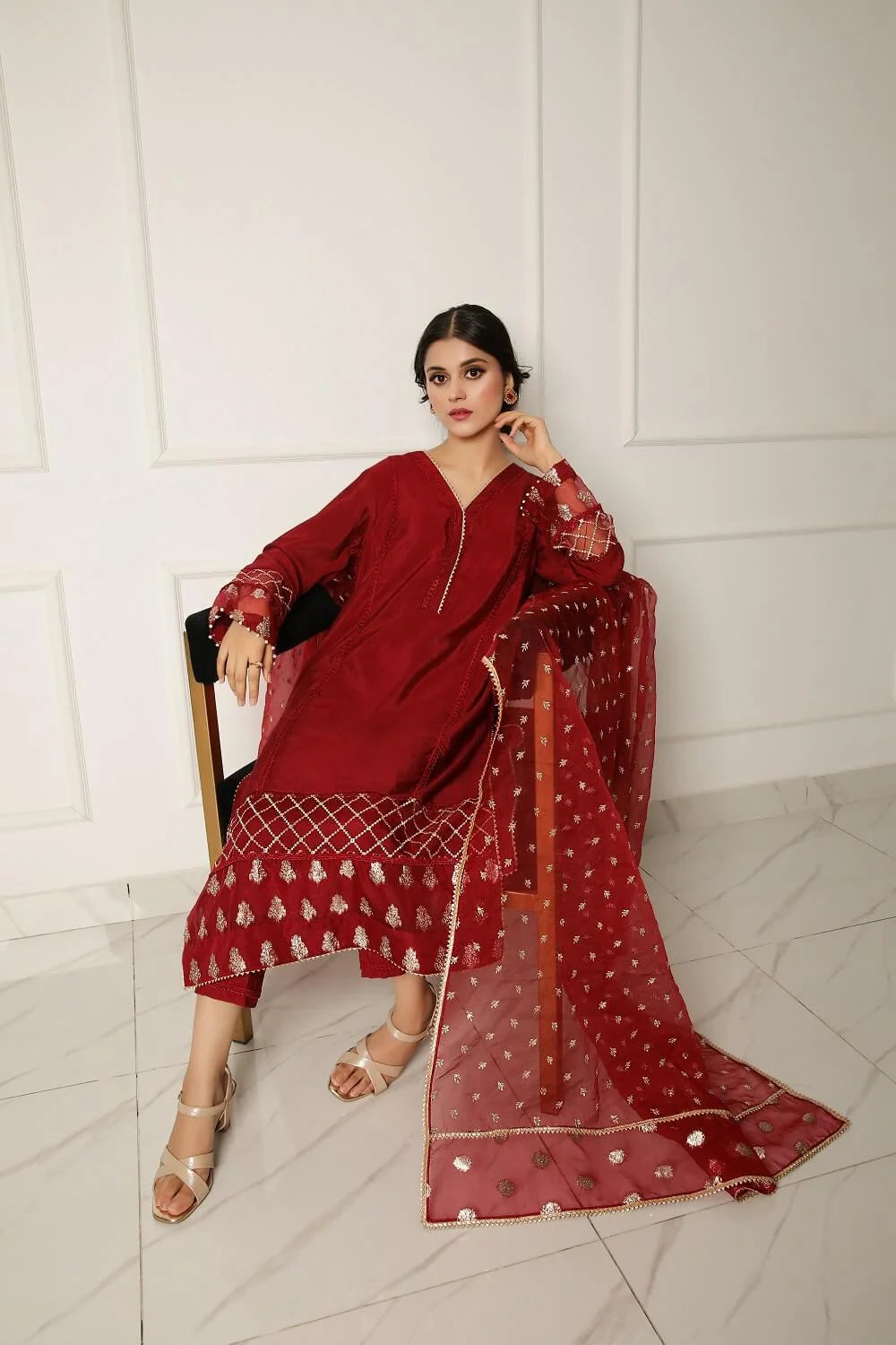 Sara Ahmad Serene Handwork Collection 2026 | Currant