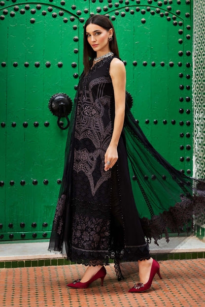 Maria B 3pc Unstitched Luxury Lawn 2025 | D-2512-B