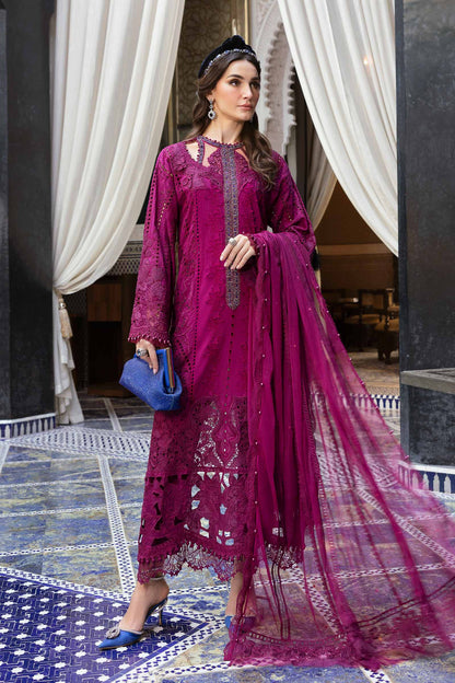 Maria B. Embroidered Lawn Suit 2025| D-2502-B