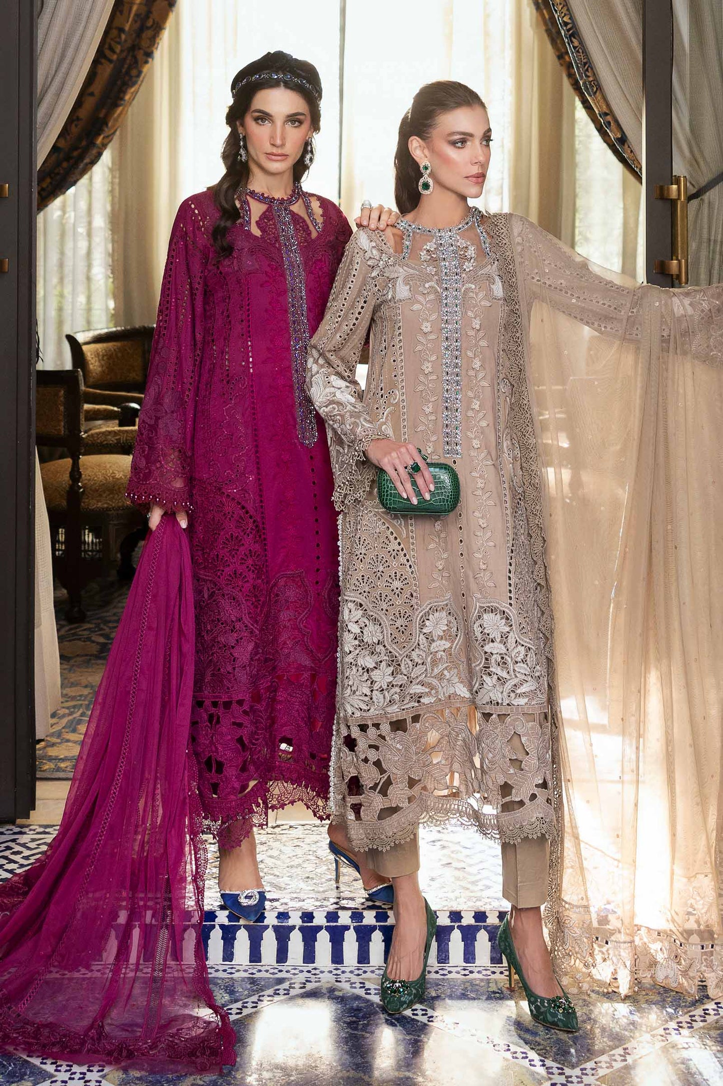 Maria B. Embroidered Lawn Suit 2025| D-2502-B