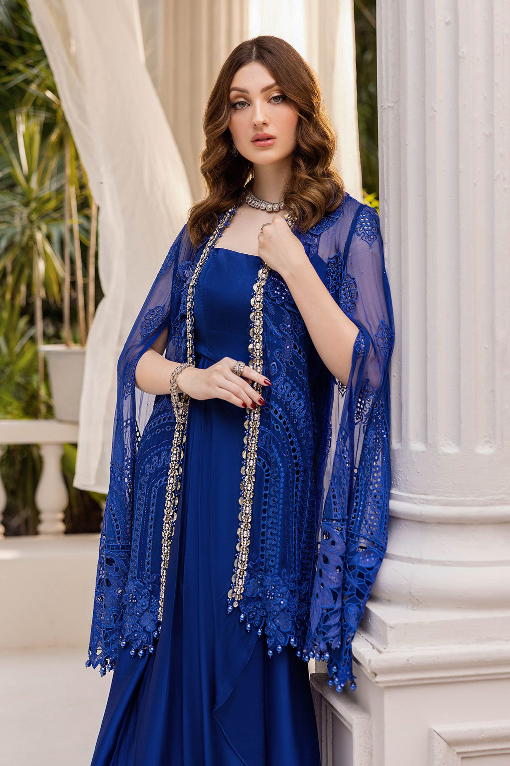 Maria.B. Unstitched Chiffon Embroidered Suit - 103