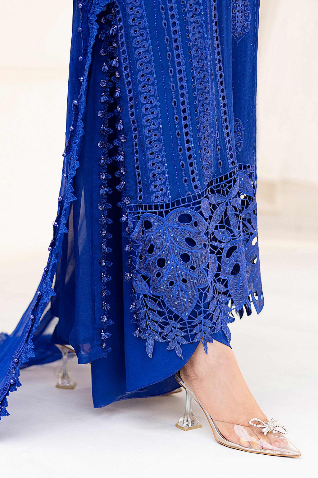 Maria.B. Unstitched Chiffon Embroidered Suit - 103