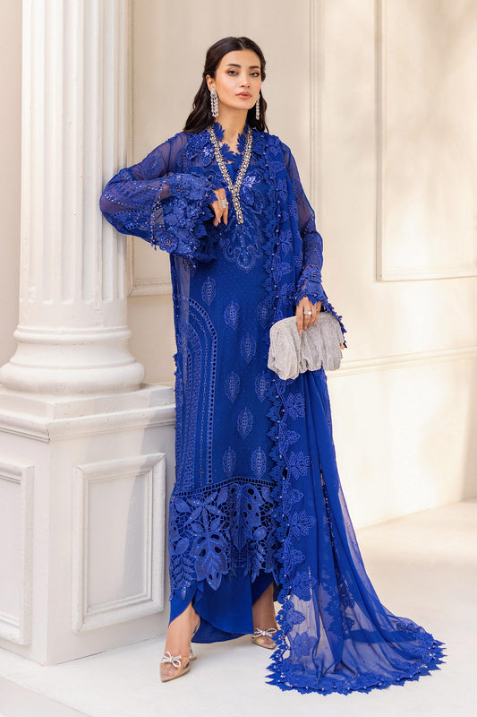 Maria.B. Unstitched Chiffon Embroidered Suit - 103