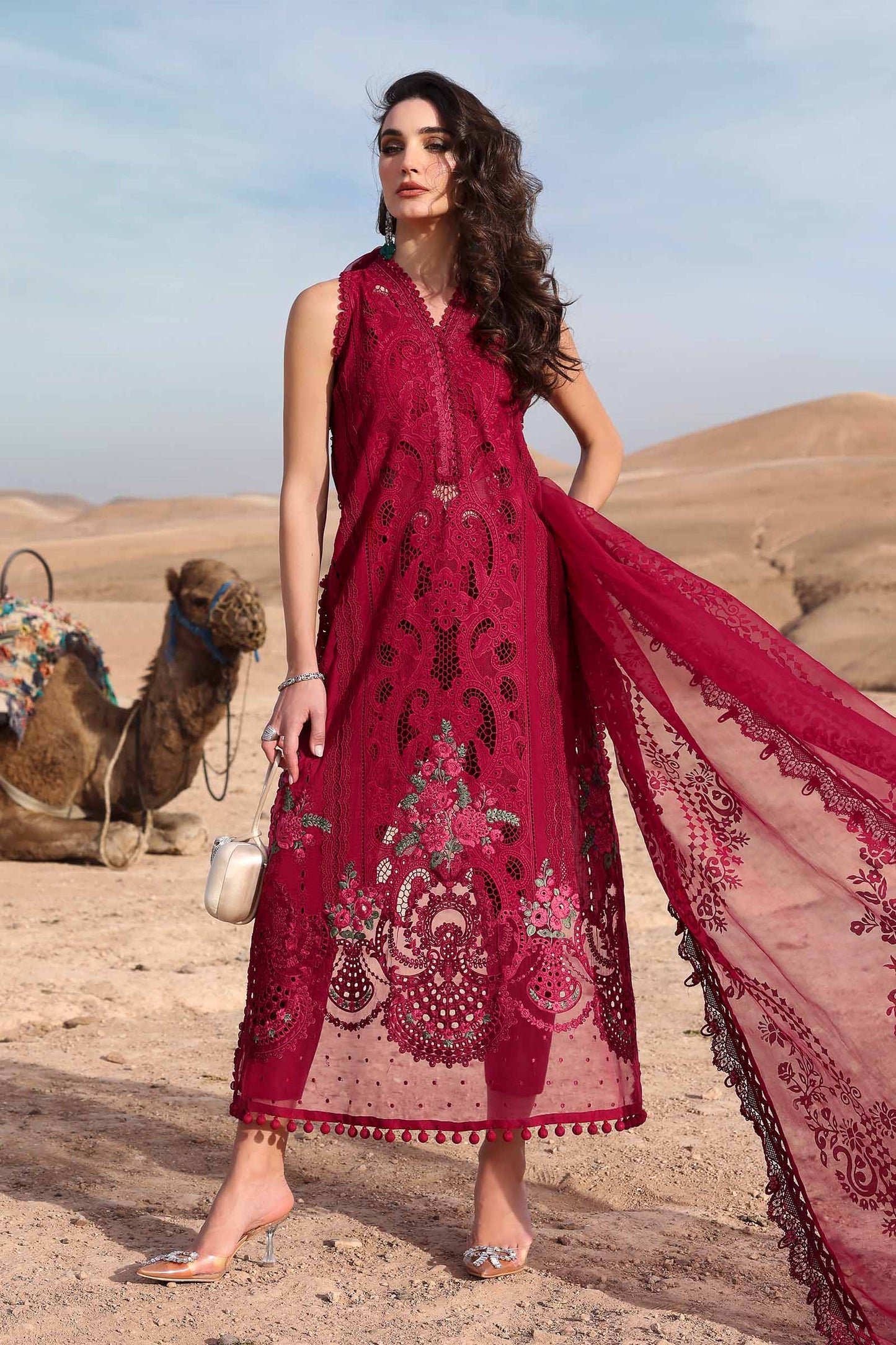 Maria B. Embroidered Lawn Suit 2025| D-2504-A