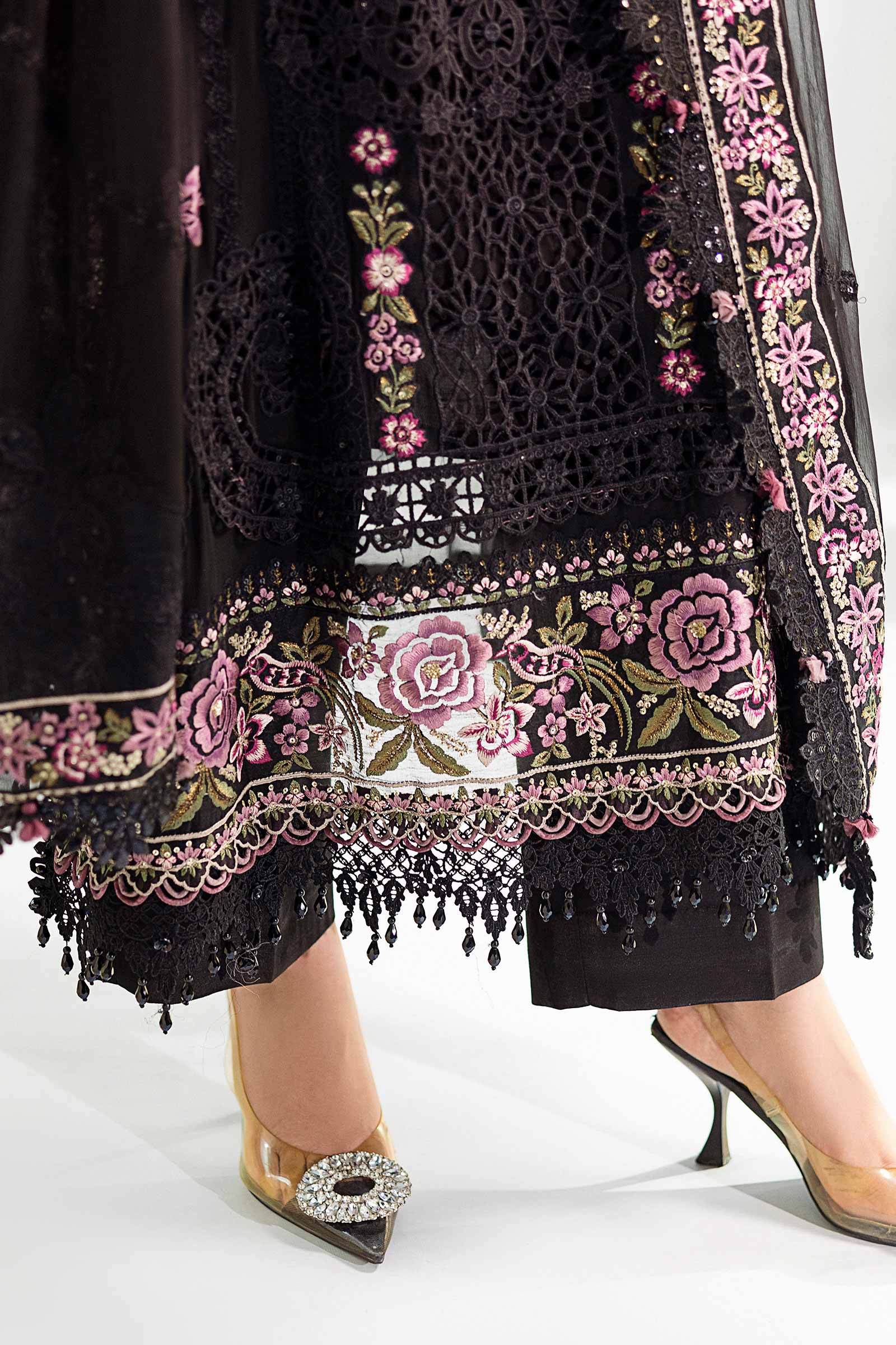 Maria.B. Unstitched Chiffon Embroidered Suit - 104