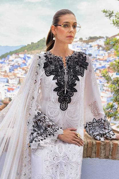 Maria B. Embroidered Paper Cotton Suit 2025| D-2505-A