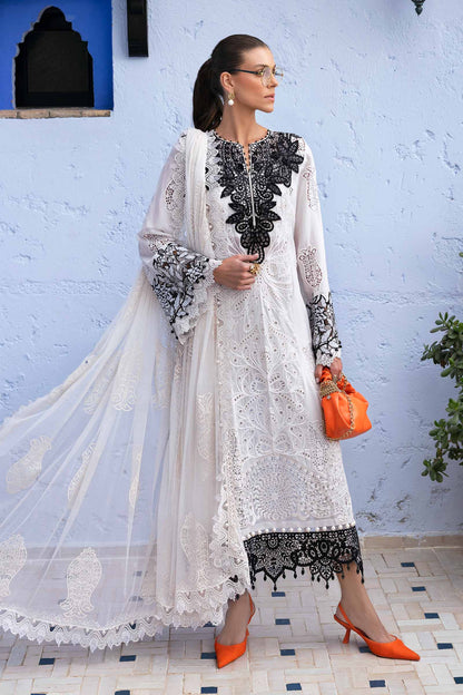 Maria B. Embroidered Paper Cotton Suit 2025| D-2505-A