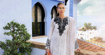 Maria B. Embroidered Paper Cotton Suit 2025| D-2505-A