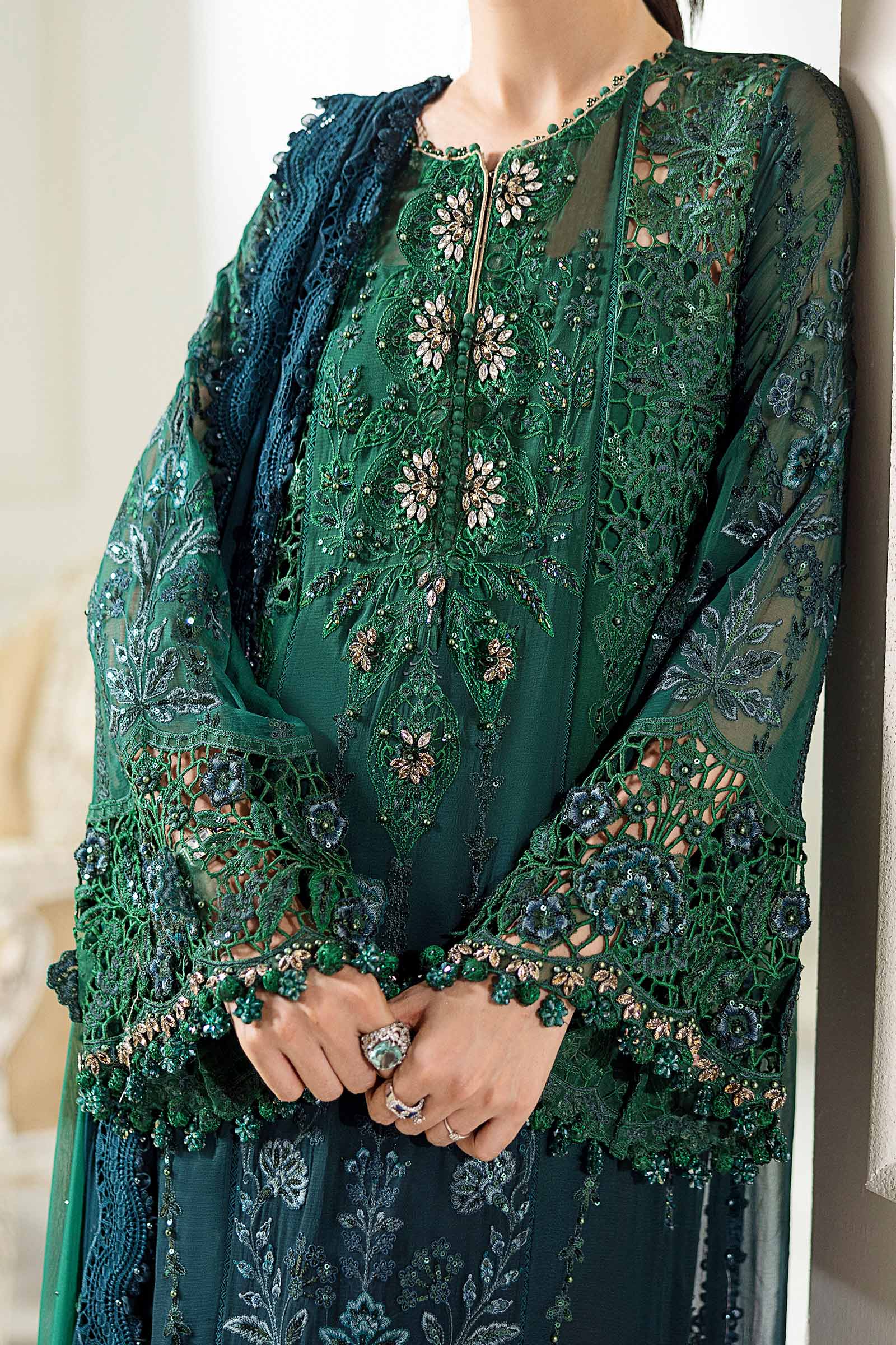 Maria.B. Unstitched Chiffon Embroidered Suit - 106