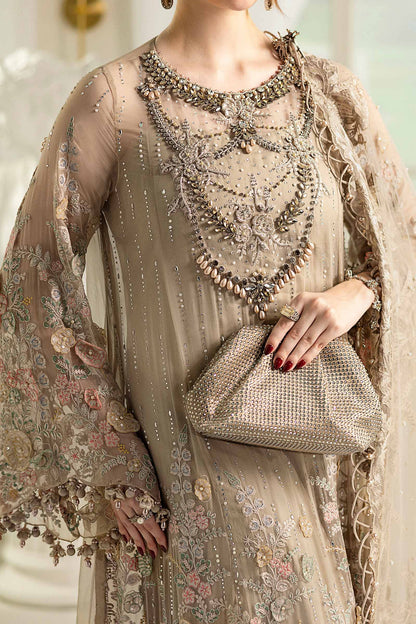 Maria.B. Unstitched Chiffon Embroidered Suit - 107