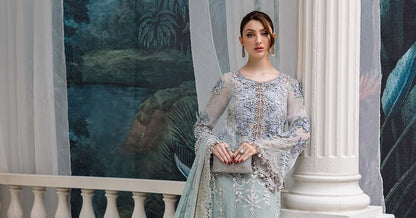 Maria.B. Unstitched Chiffon Embroidered Suit - 108