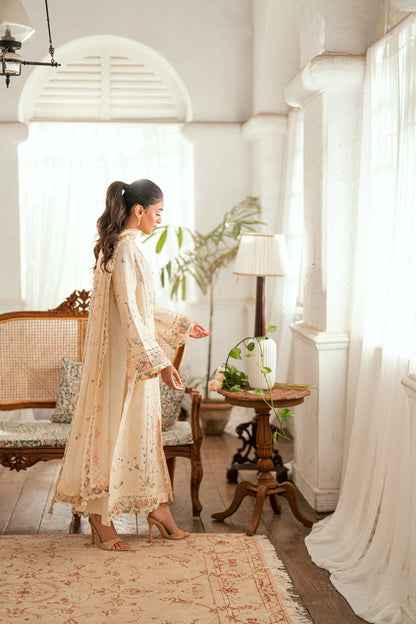 Qalamkar Luxury Lawn 2025 - 3pc Unstitched | Rina