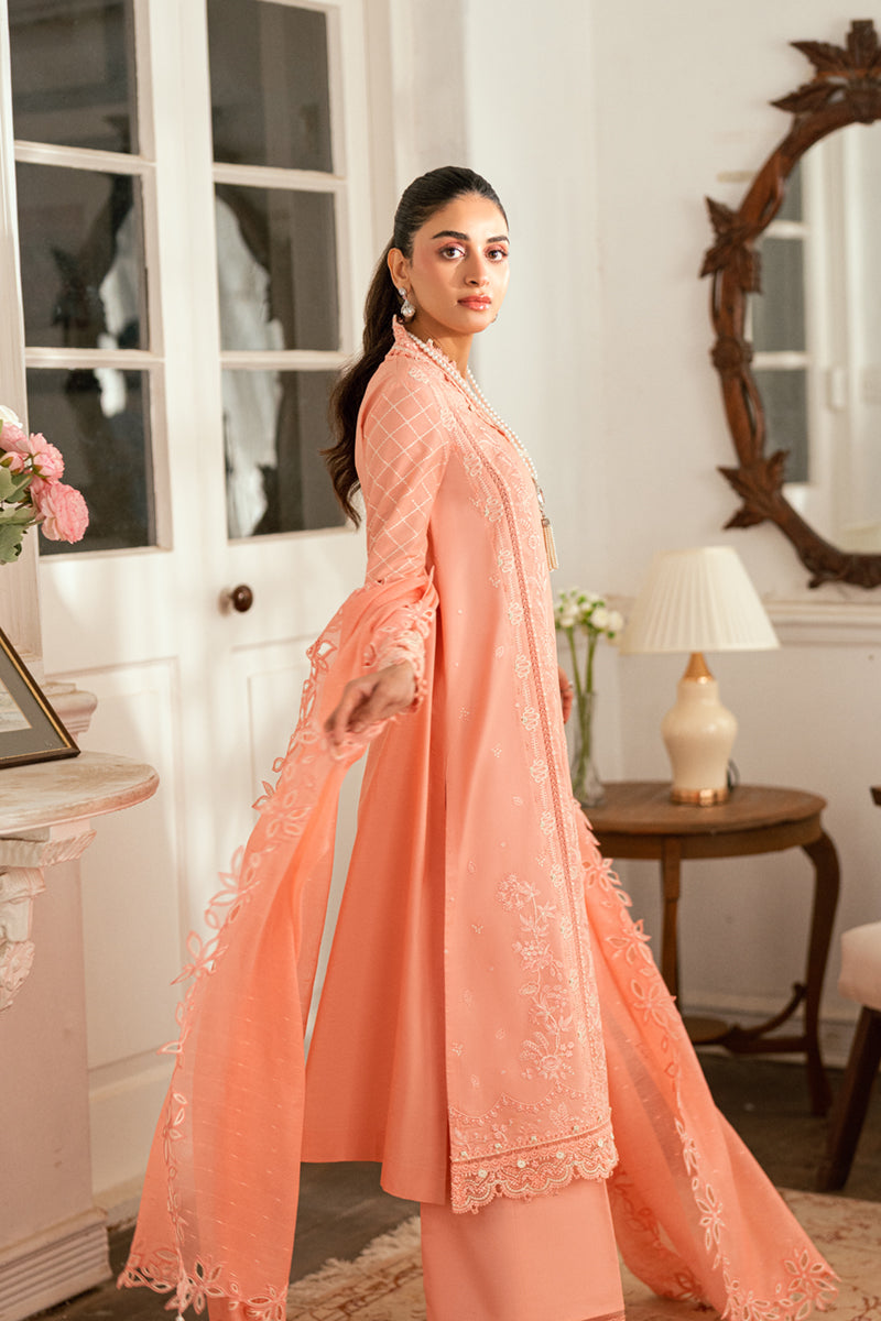 Qalamkar Luxury Lawn 2025 - 3pc Unstitched  | Jafa
