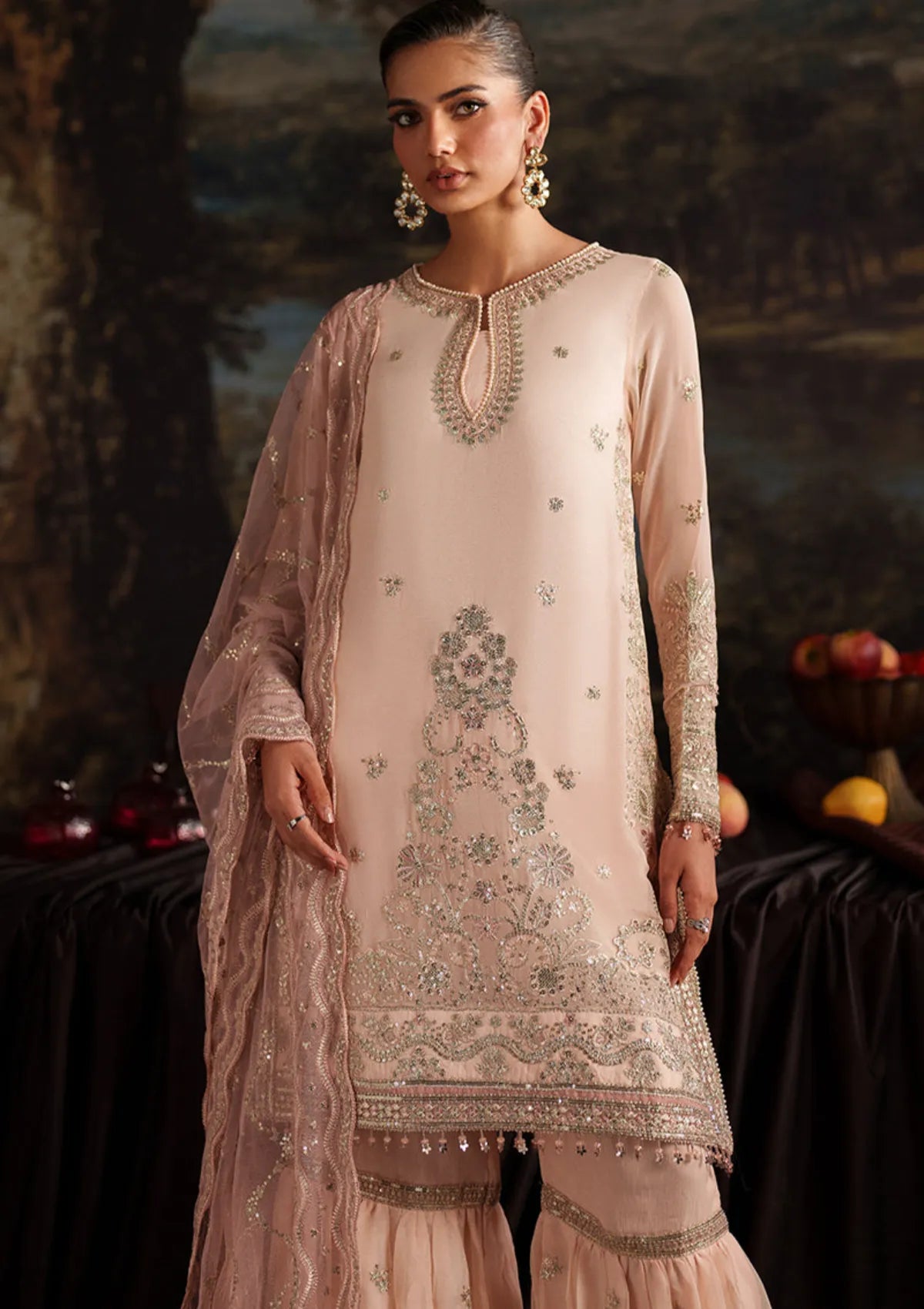 Zarif Premium Chiffon Unstitched Collection 2025 | ZRF-PRC-08 LUCIA