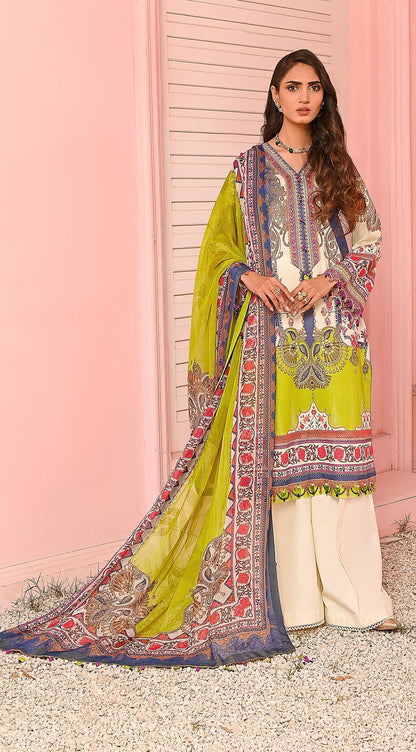 Viva Prints By Anaya Unstitched 3-piece Lawn | Farah