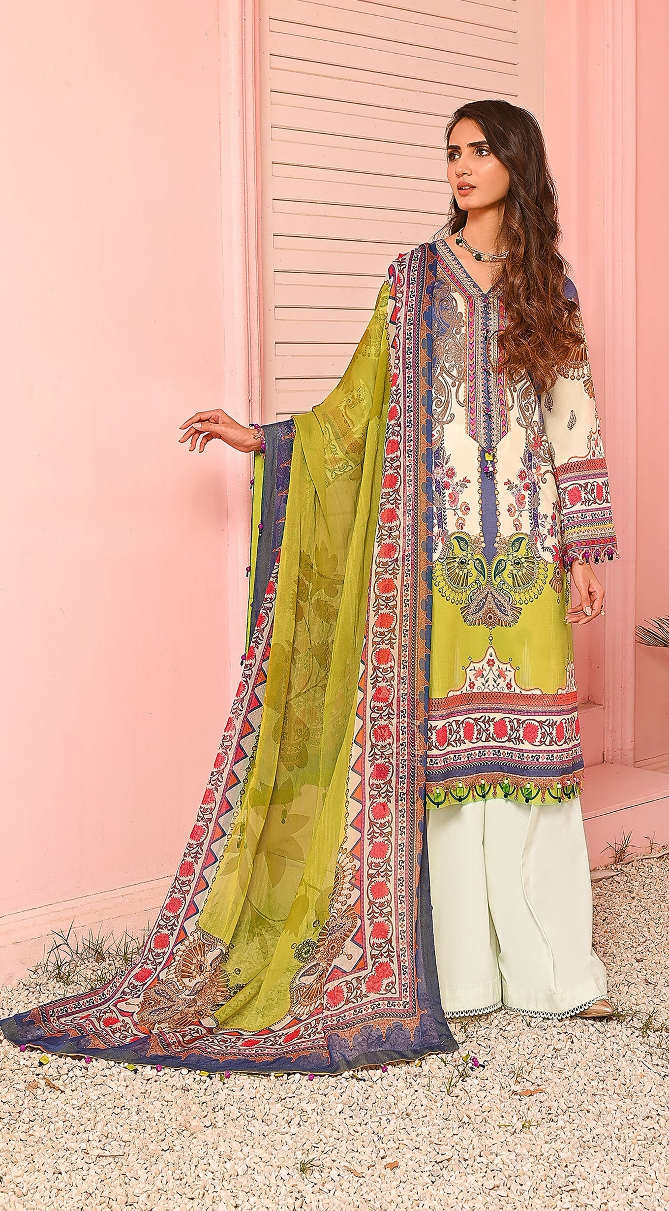 Viva Prints By Anaya Unstitched 3-piece Lawn | Farah