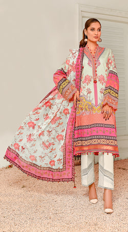 Anaya-Viva Prints 2023-Talia-Offwhite VP23-03 - Mirha Fashion